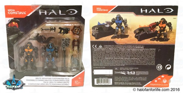 HALO MEGA CONSTRUX 57 PIECES BRUTE WEAPONS CUSTOMIZER PACK 