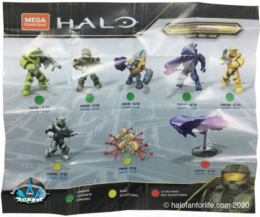 Mega Bloks Mega Construx Halo Clash On The Ring Blind Bag 5pk No Duplicate Codes 