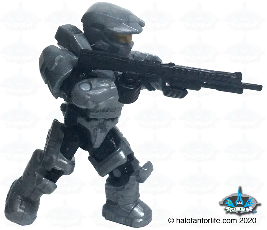 Halo Mega Construx Clash on the Ring UNSC Bronze Brown Marine with Assault Rifle 