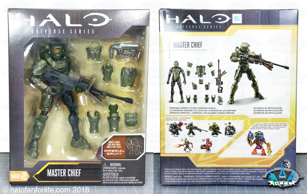 Halo Universe Series Wave 2 MASTER CHIEF BAF Imperial Grunt Build A Figure  NEW