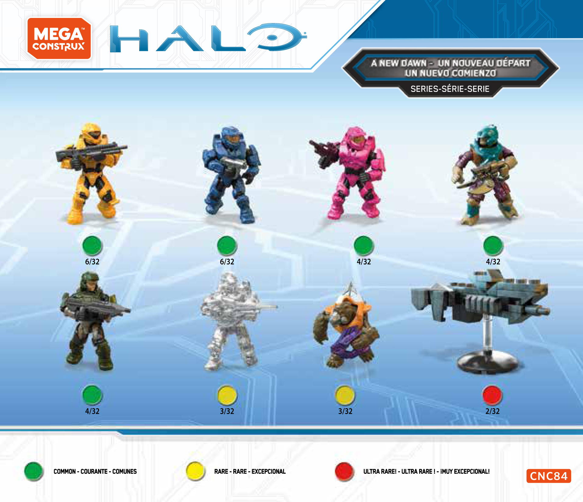 3pcs New Mega Block HaloUNSC Spartan & Marine & Grunt Orange Mini Figures 