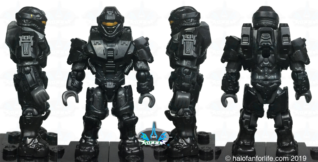 Mega Bloks Construx Halo Black UNSC Spartan Recon 10th Anniversary Series