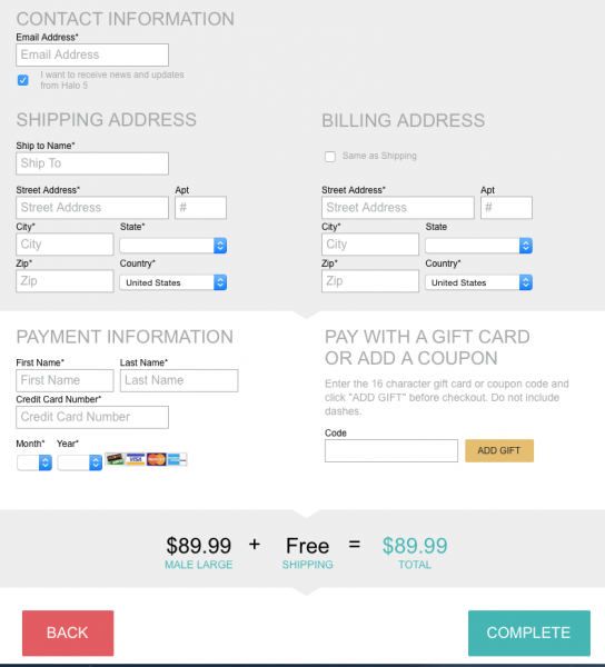 3D payment page