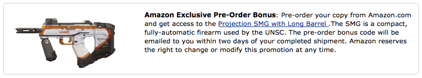 Amazon H5G pre-order blurb