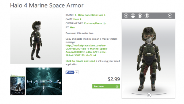 Halo 4 Marine Space Armor