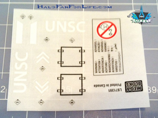 MB UNSC AntiArmorCobra Sticker sheet