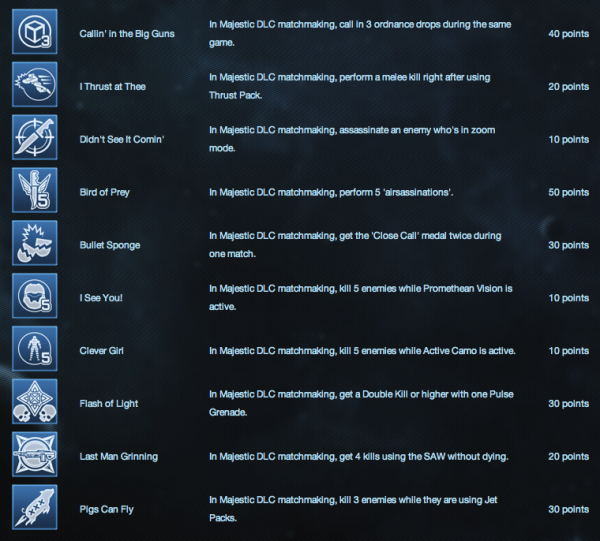 Majestic achievements