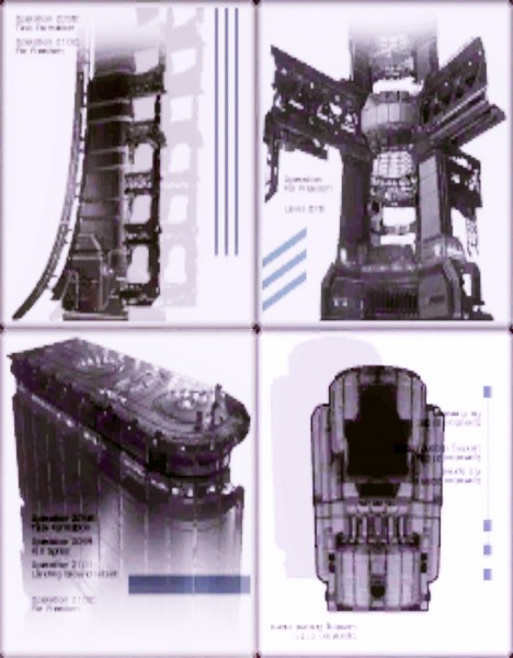 Skyline 4 pages on floor